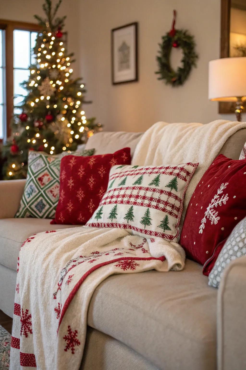 A snug corner perfect for nestling during the holidays.