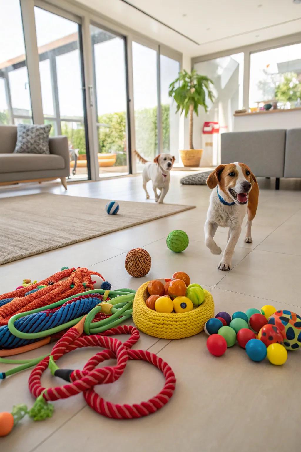 An enjoyable and interactive indoor play area designed for your dog.