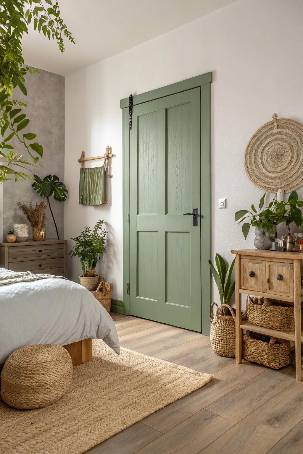 Natural verdant doors offering a hint of tranquility.