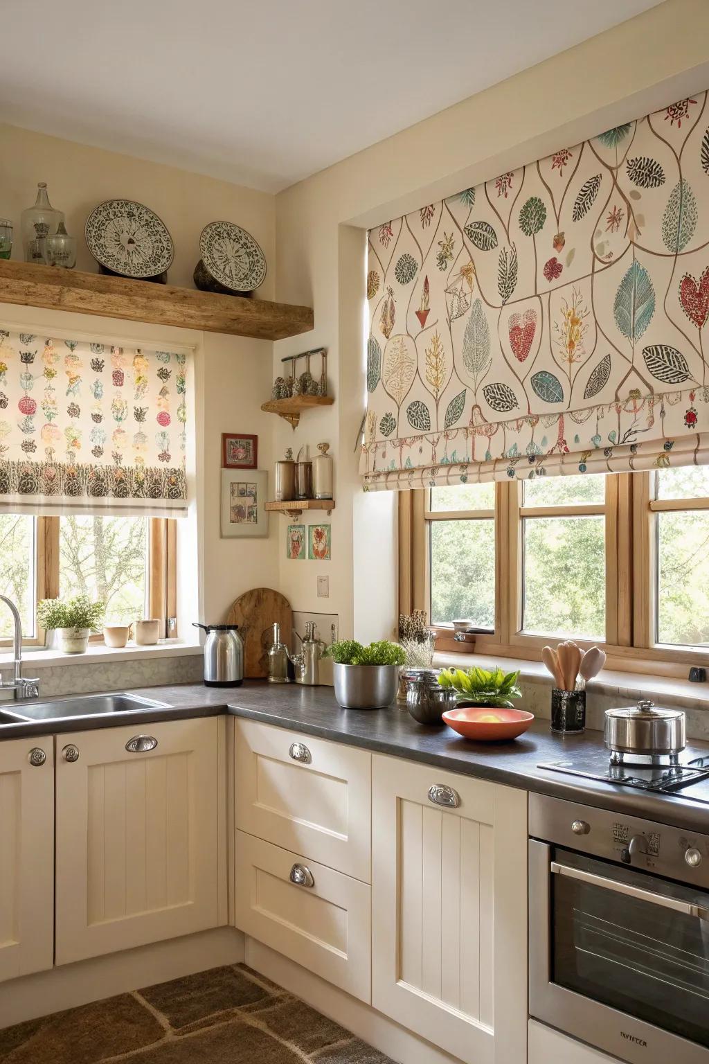 Whimsical patterns exude fun and vibrancy.