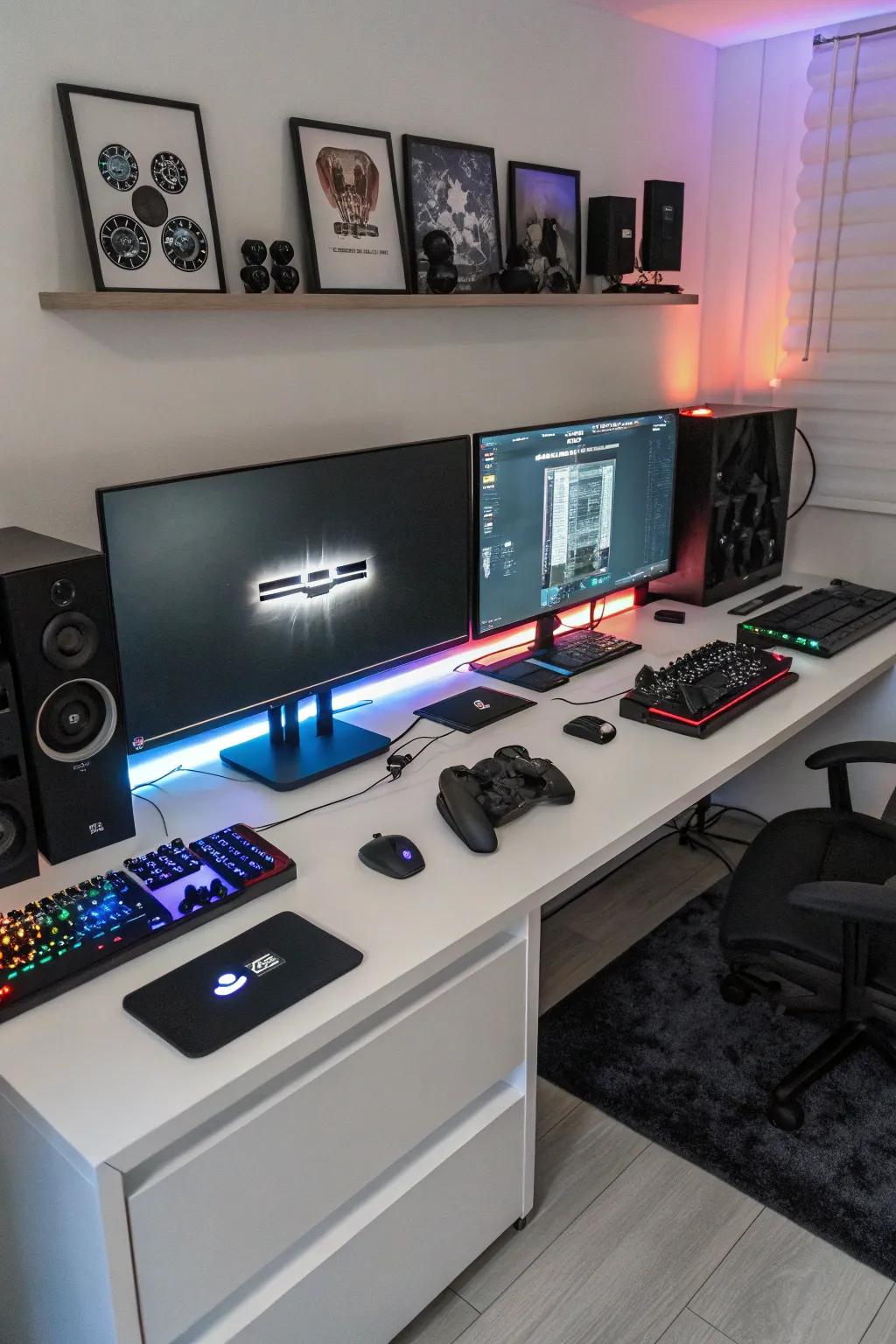 Broaden your perspective using a multi-screen arrangement.