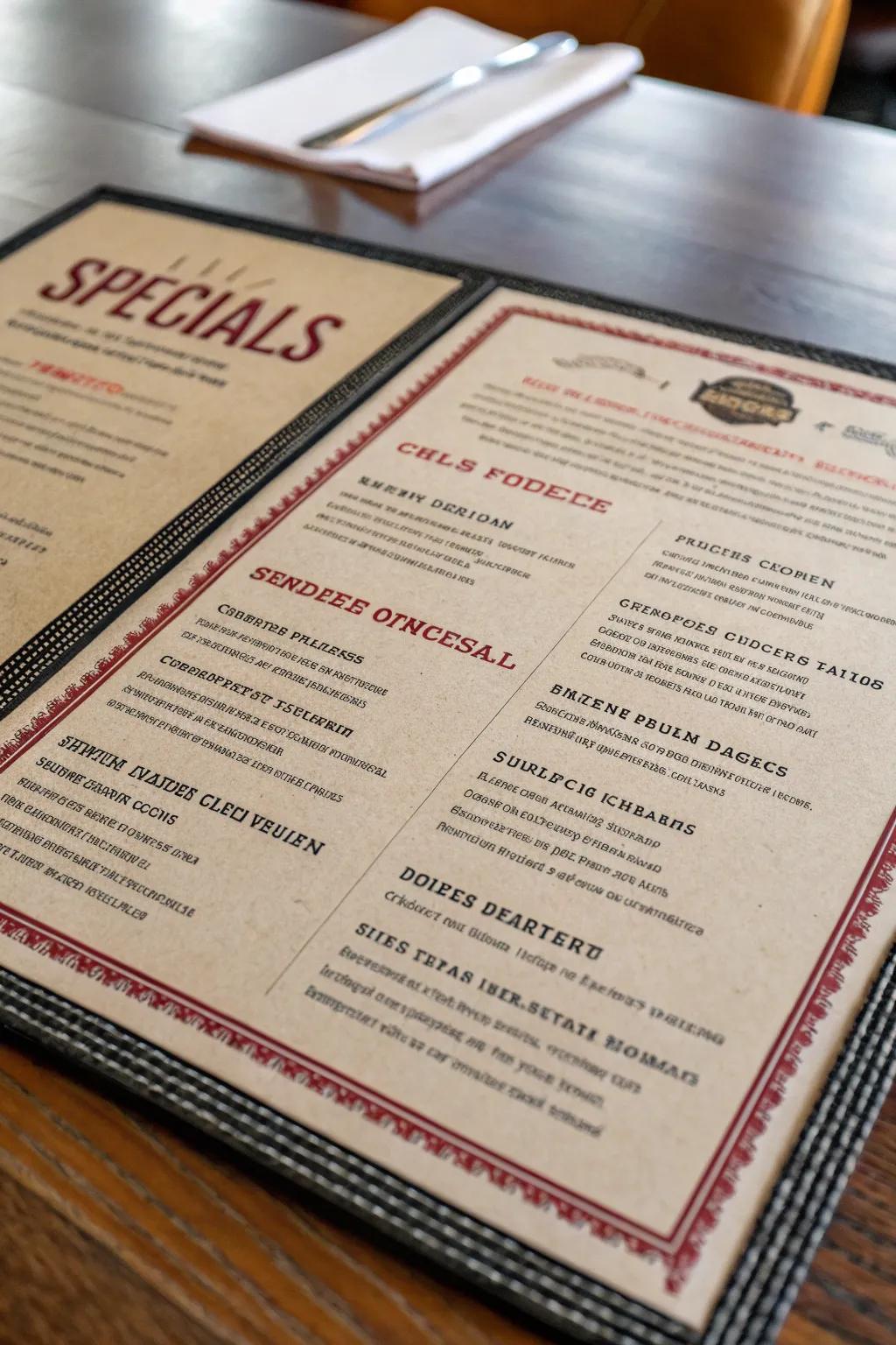 Special offers deserve the spotlight with distinct design features.