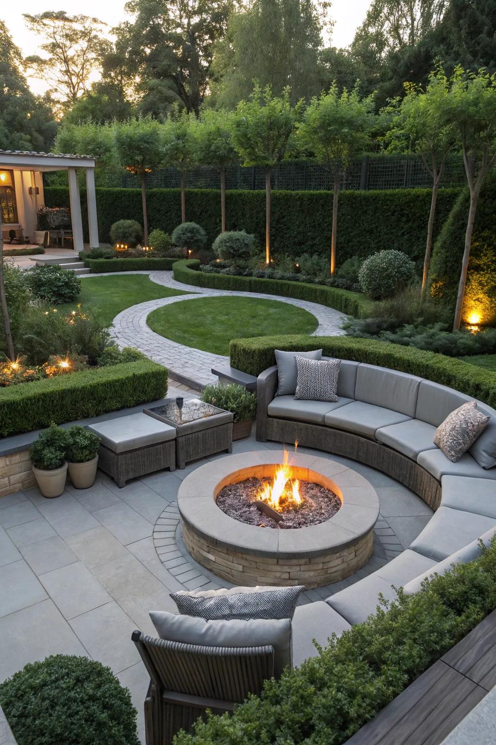 Combustion components generate a welcoming and cozy vibe.
