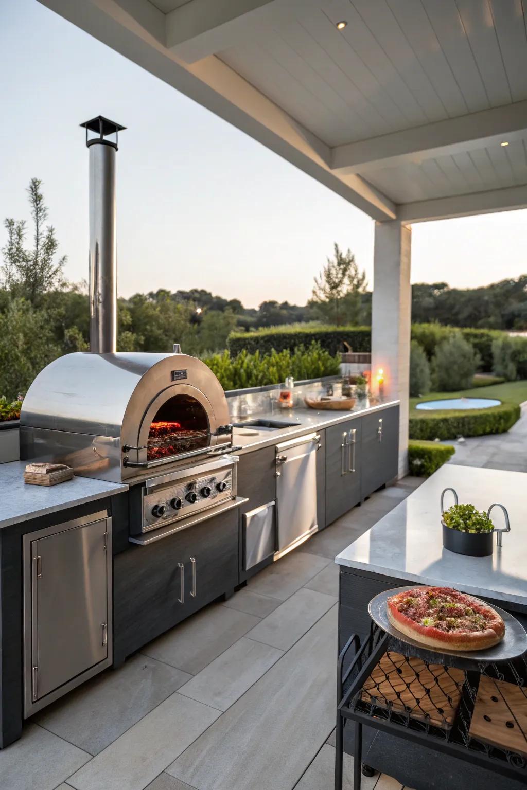 Advanced technology appliances that bring modern convenience to outdoor cooking.