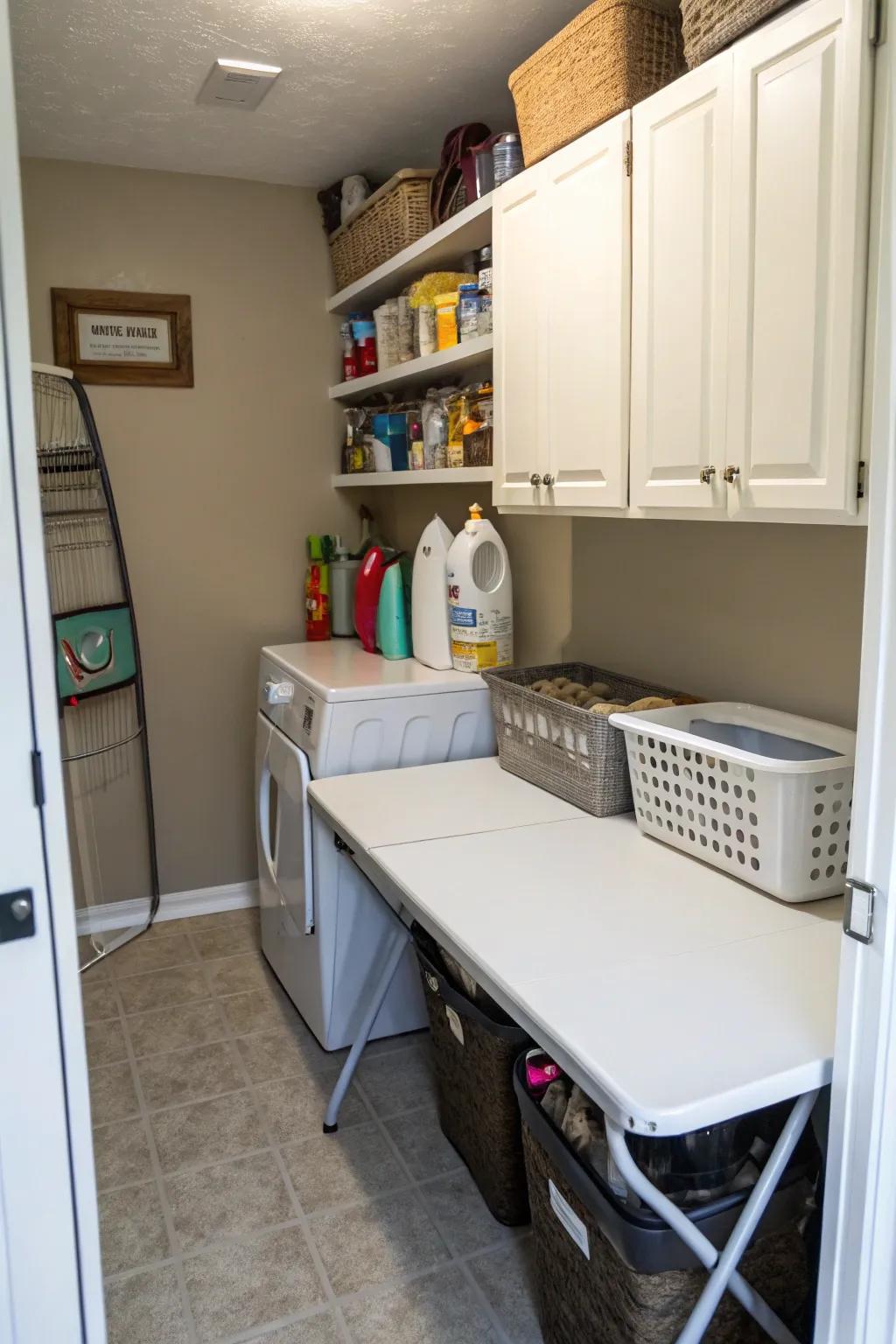 Multi-functional furniture helps make the best use of limited space.