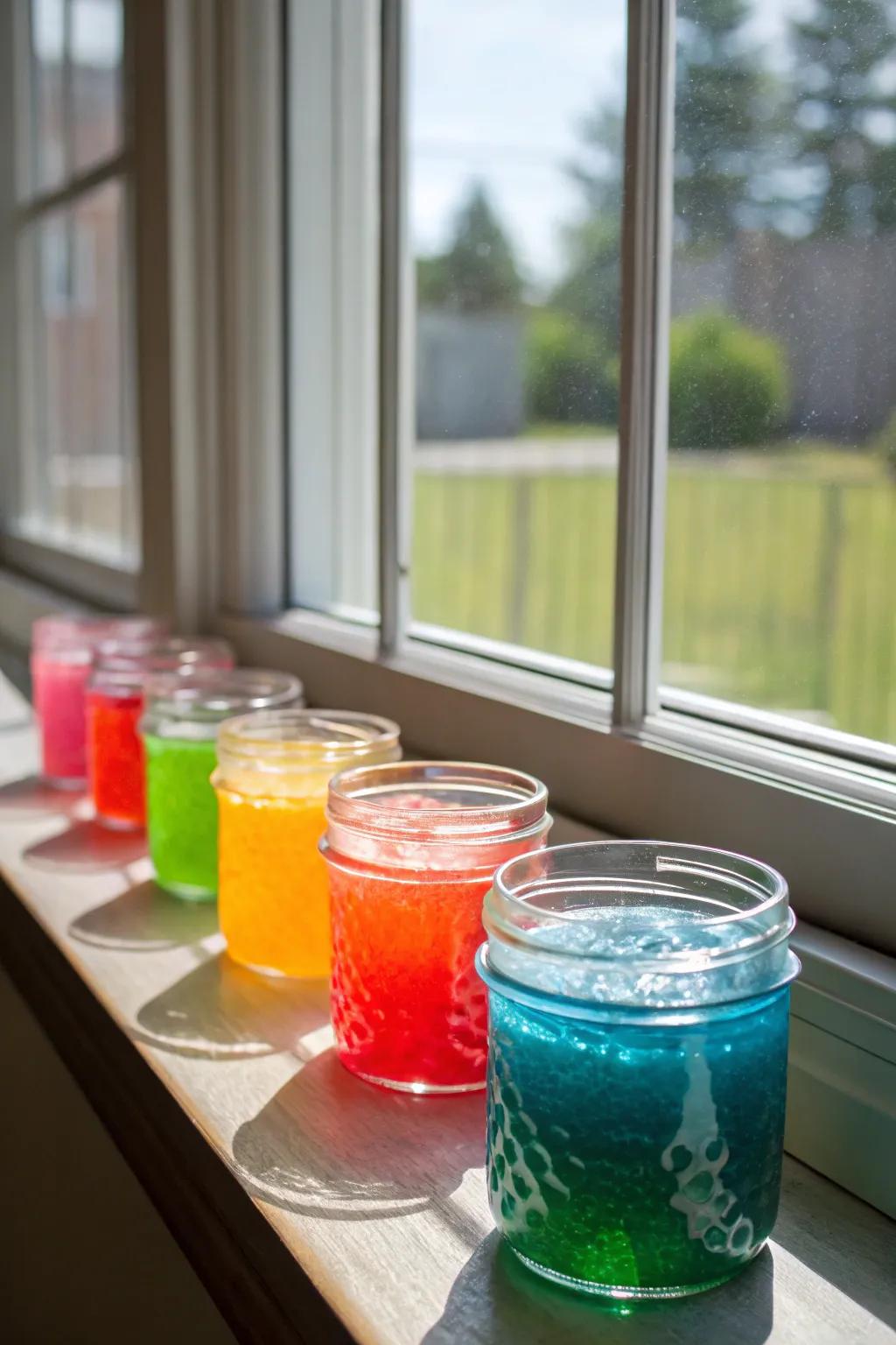 Vibrant gel air enhancers that brighten up any personal space.