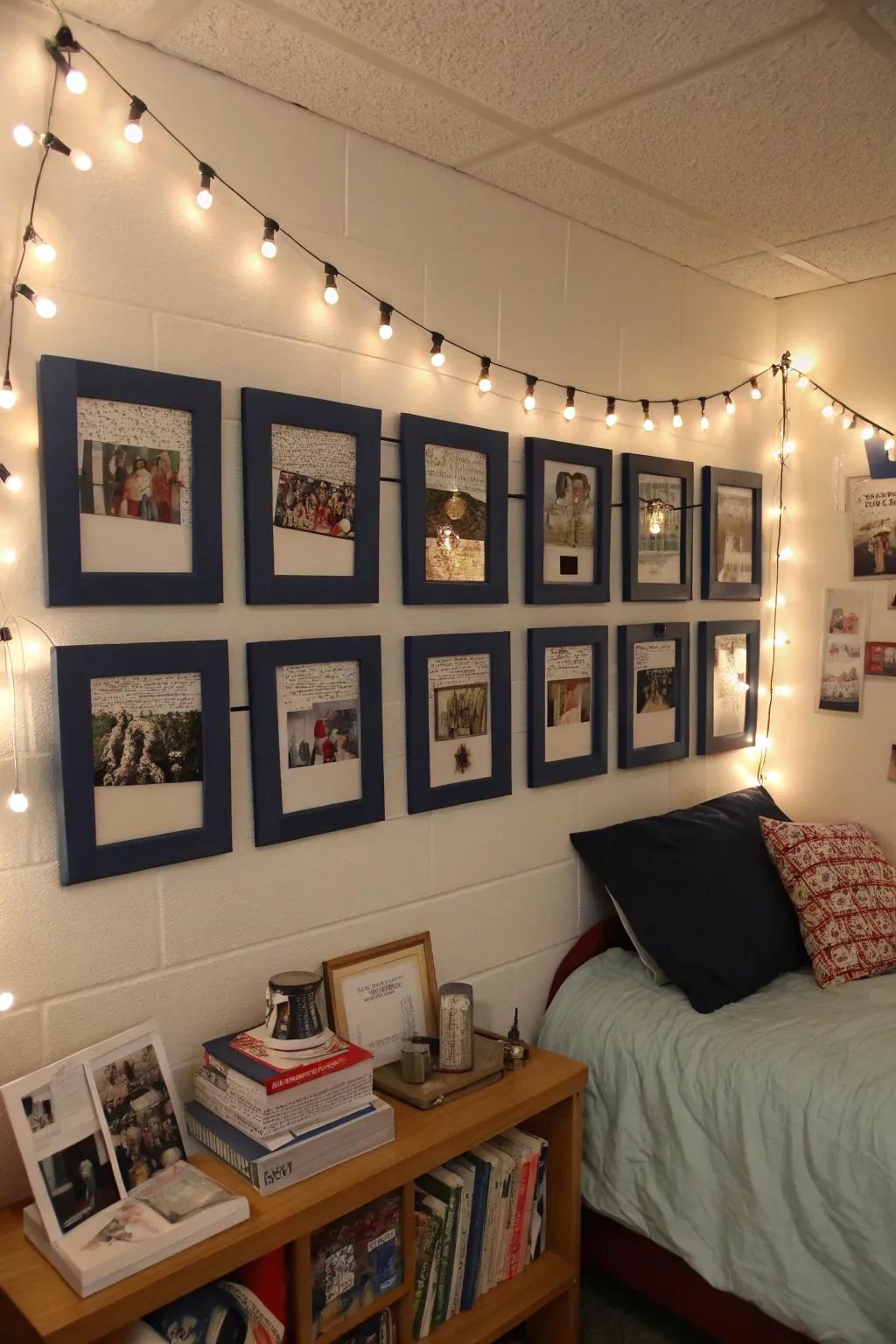 Customize your space with a photographic display that accentuates treasured memories.