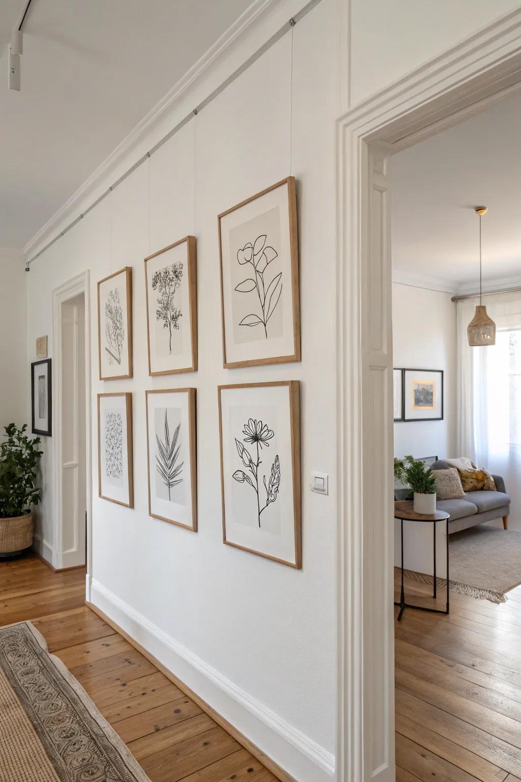 Simple artistry maintains a simple, elegant setting.
