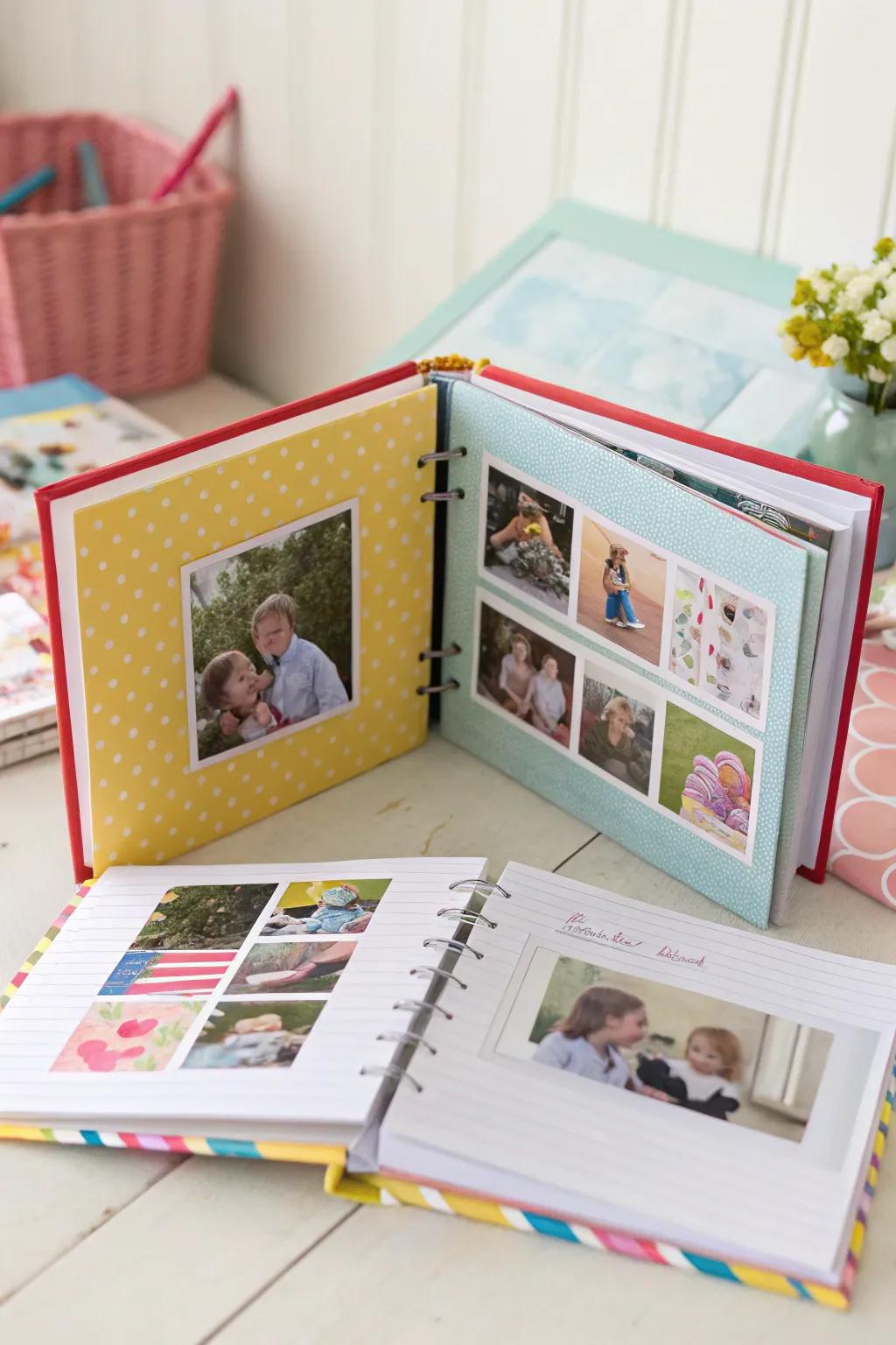 Keepsake albums help to save those treasured moments of twinhood.
