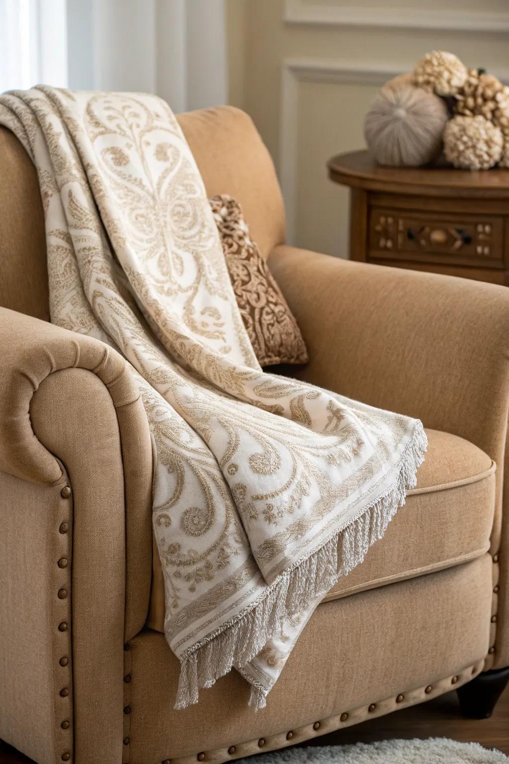 A cozy throw for style and warmth.