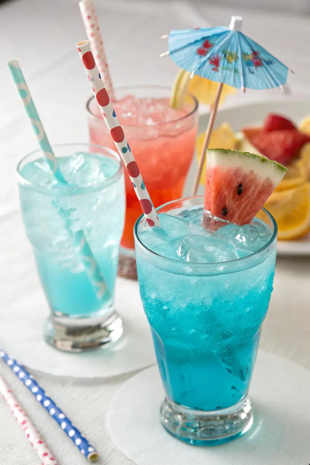 Ocean-tinted mixed drinks that are equally revitalizing and gorgeous.