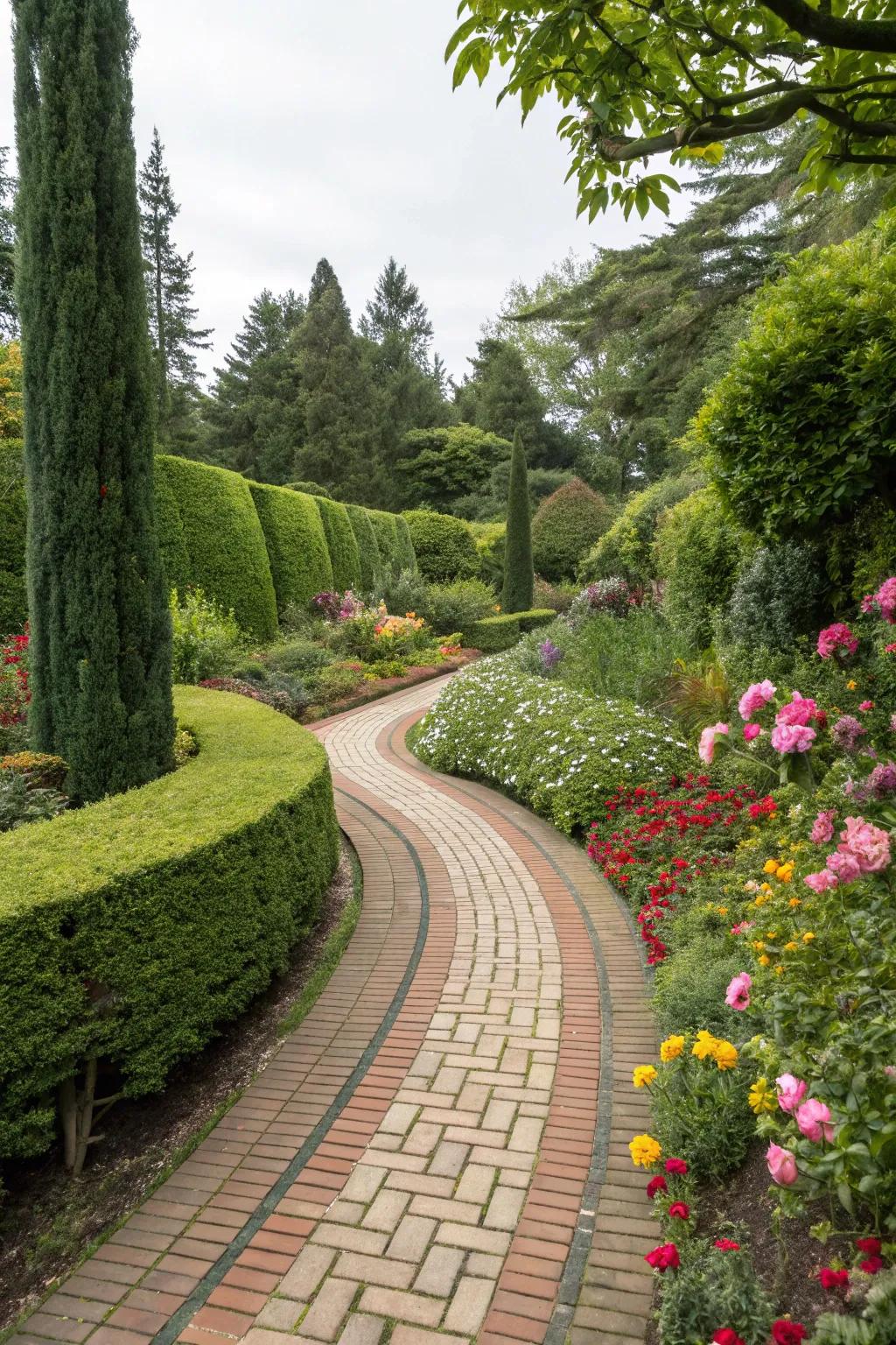 Themed walkways steer you through this picturesque garden
