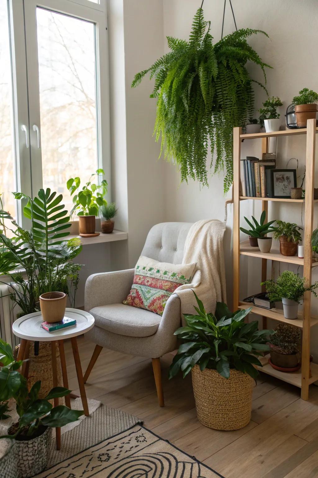 Plants breathe life into your living quarters.