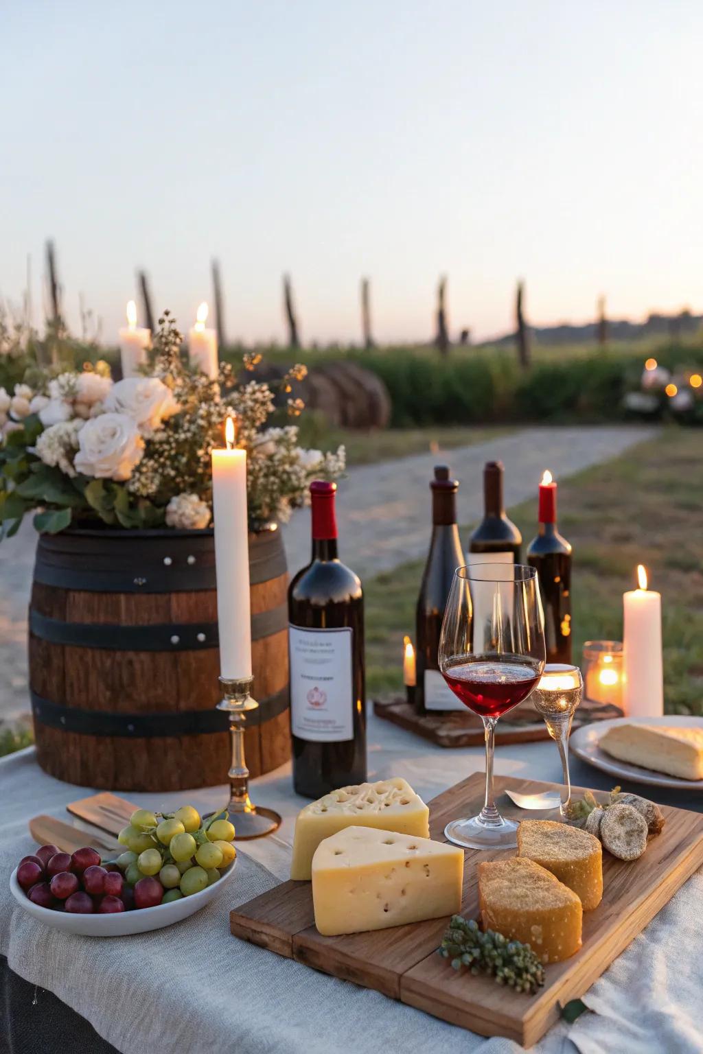 Appreciate an evening of refined wines and great companionship.