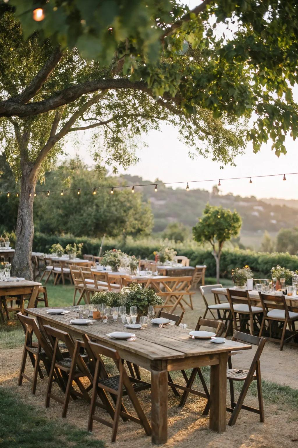 Country timber elements add warmth and individuality.