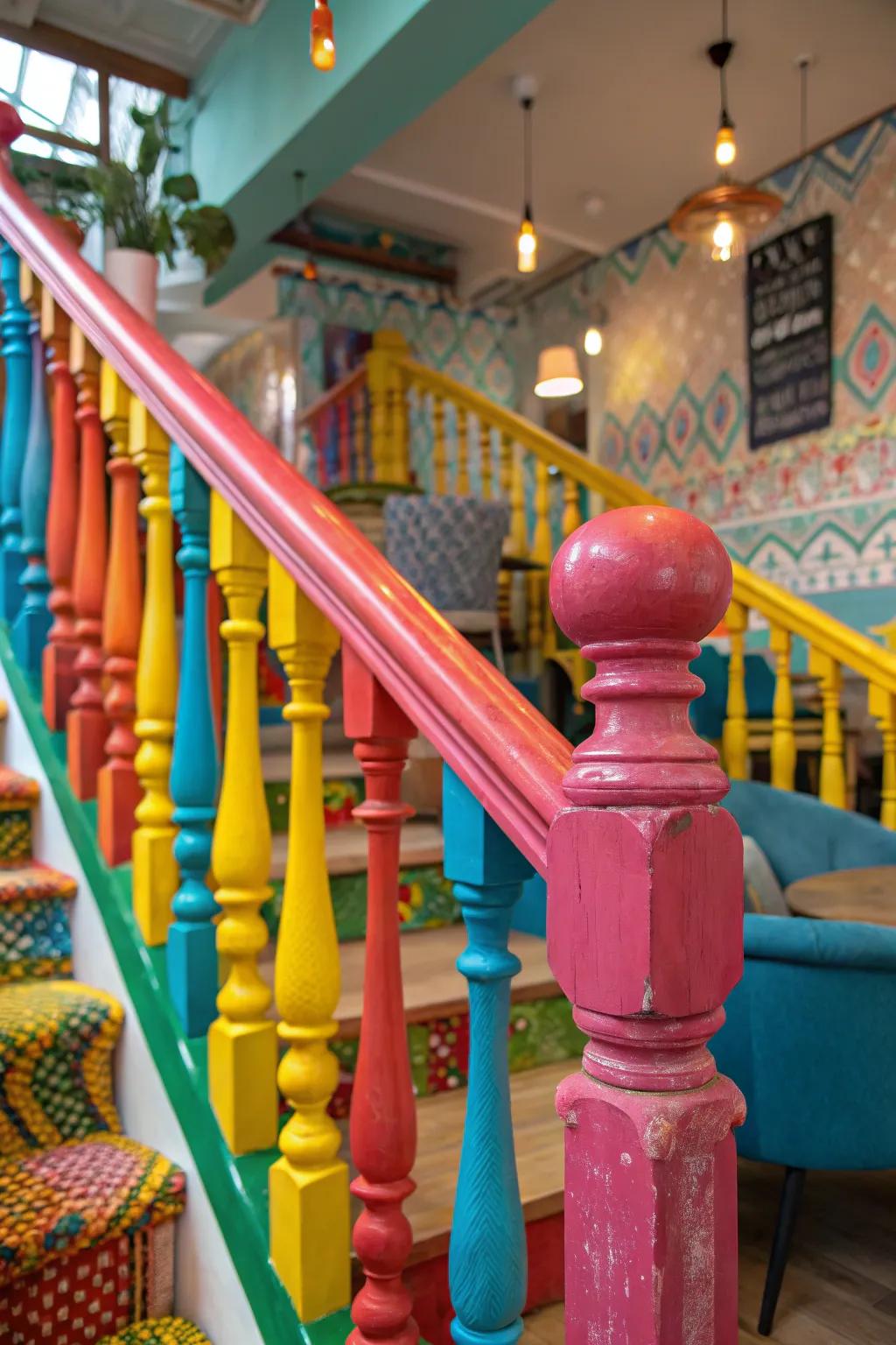 Bright colors make a bold statement.