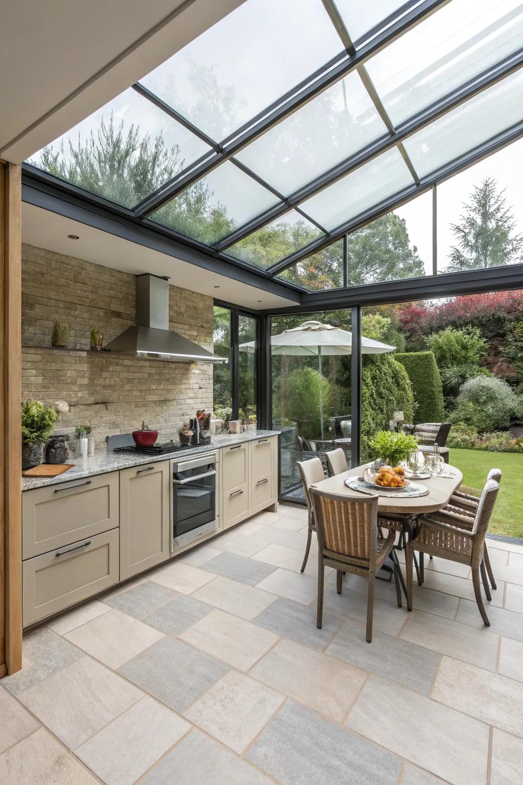 Extend interior comfort to your patio with seamless integration.