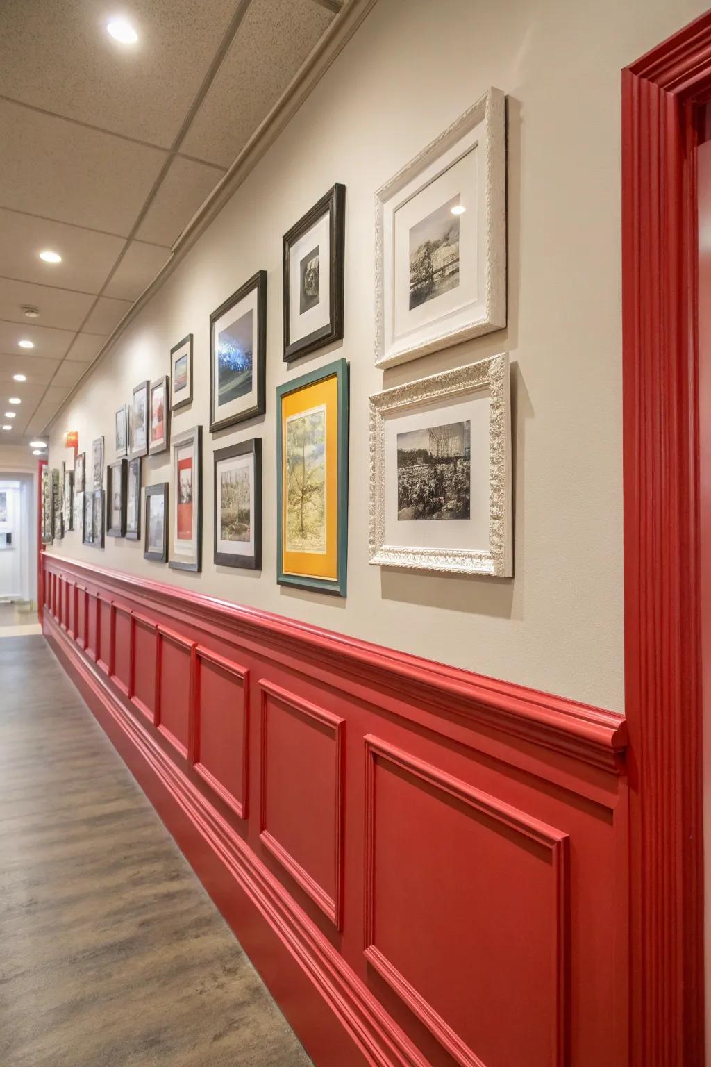 Experiment through hues on your paneling for theatrical impacts.