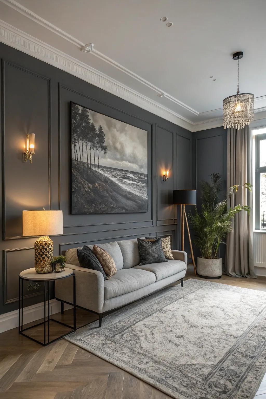 Making a statement with a focal wall.