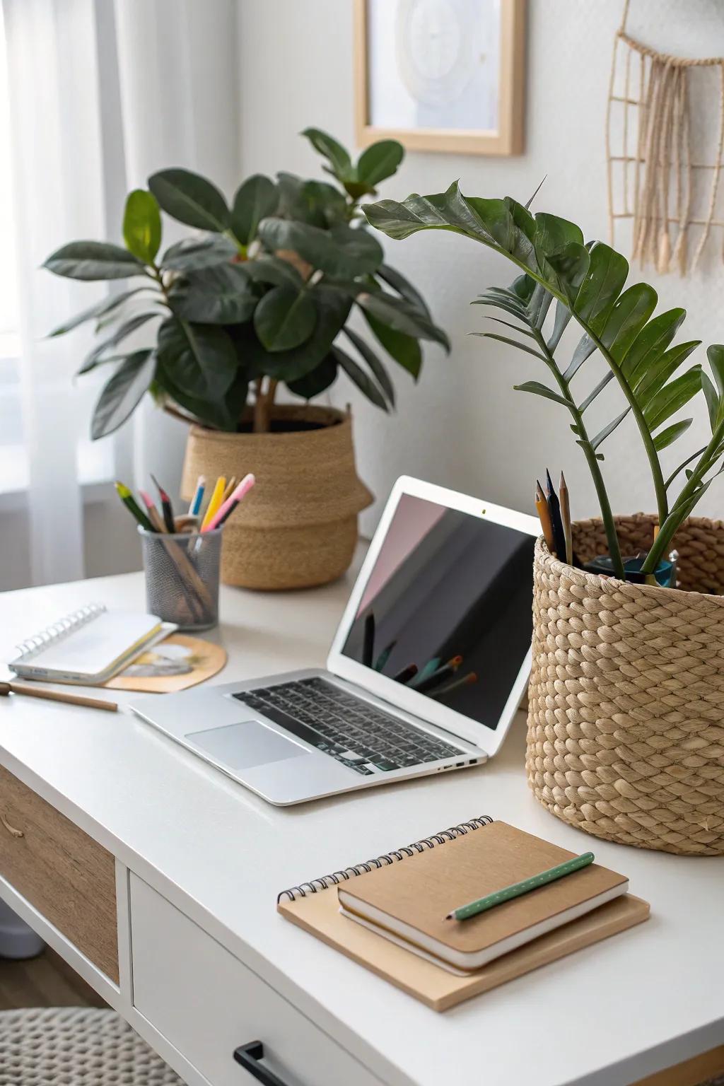 Interwoven basket protectors deliver a timeless appeal.