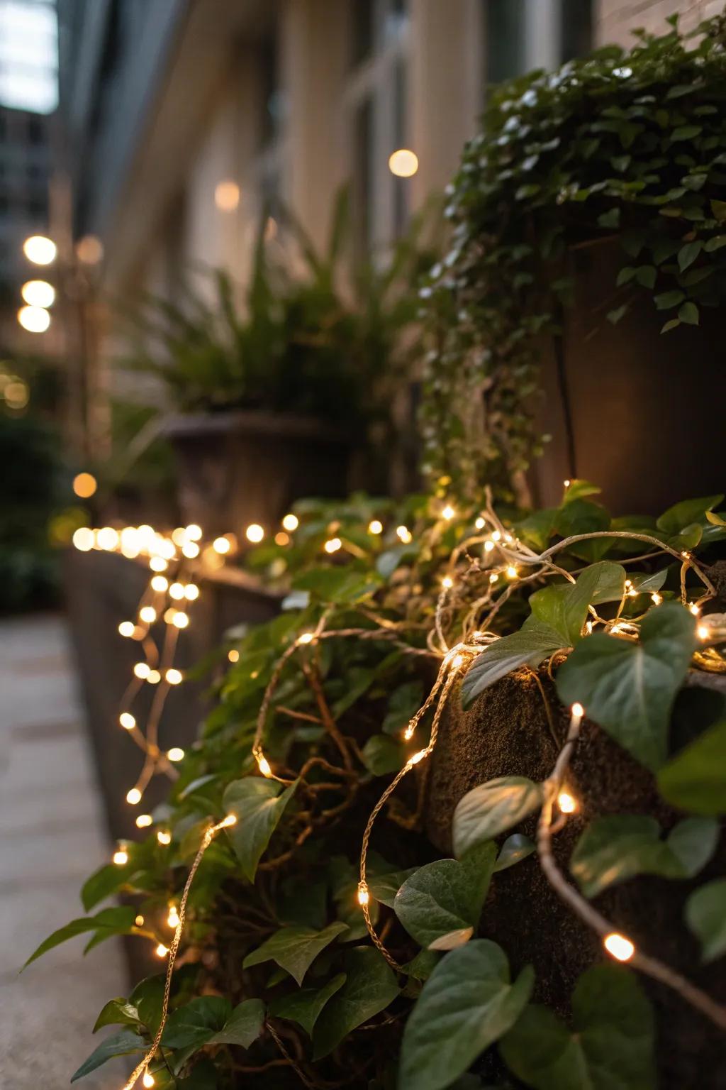 Enchant your space with lit-up plants.