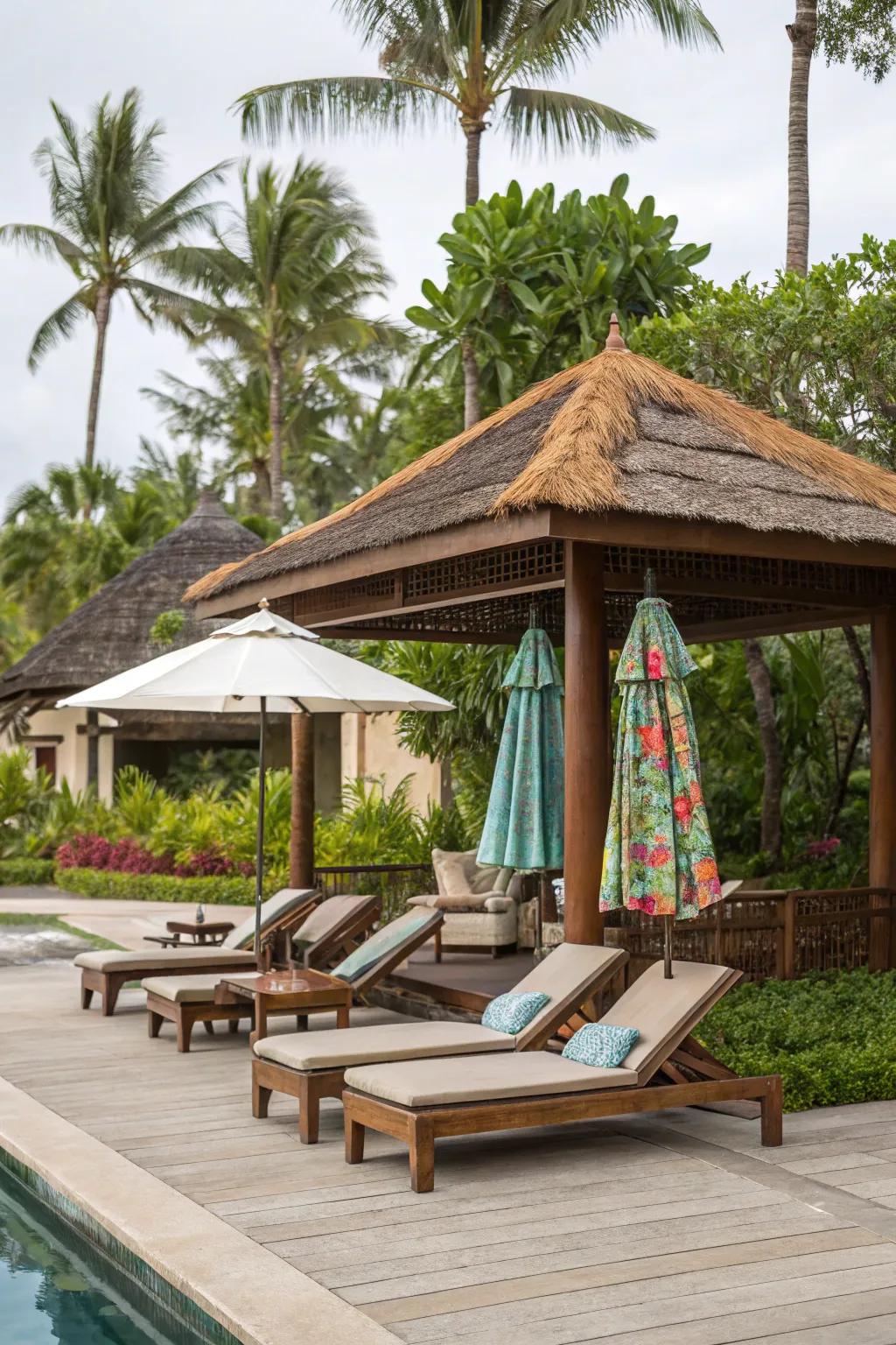 Luxury amenities transform your pool area into a personal resort.