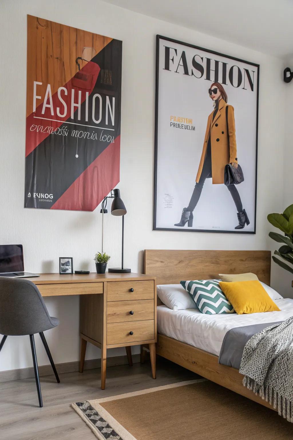 Fashion posters bring a sense of elegance to any decor.