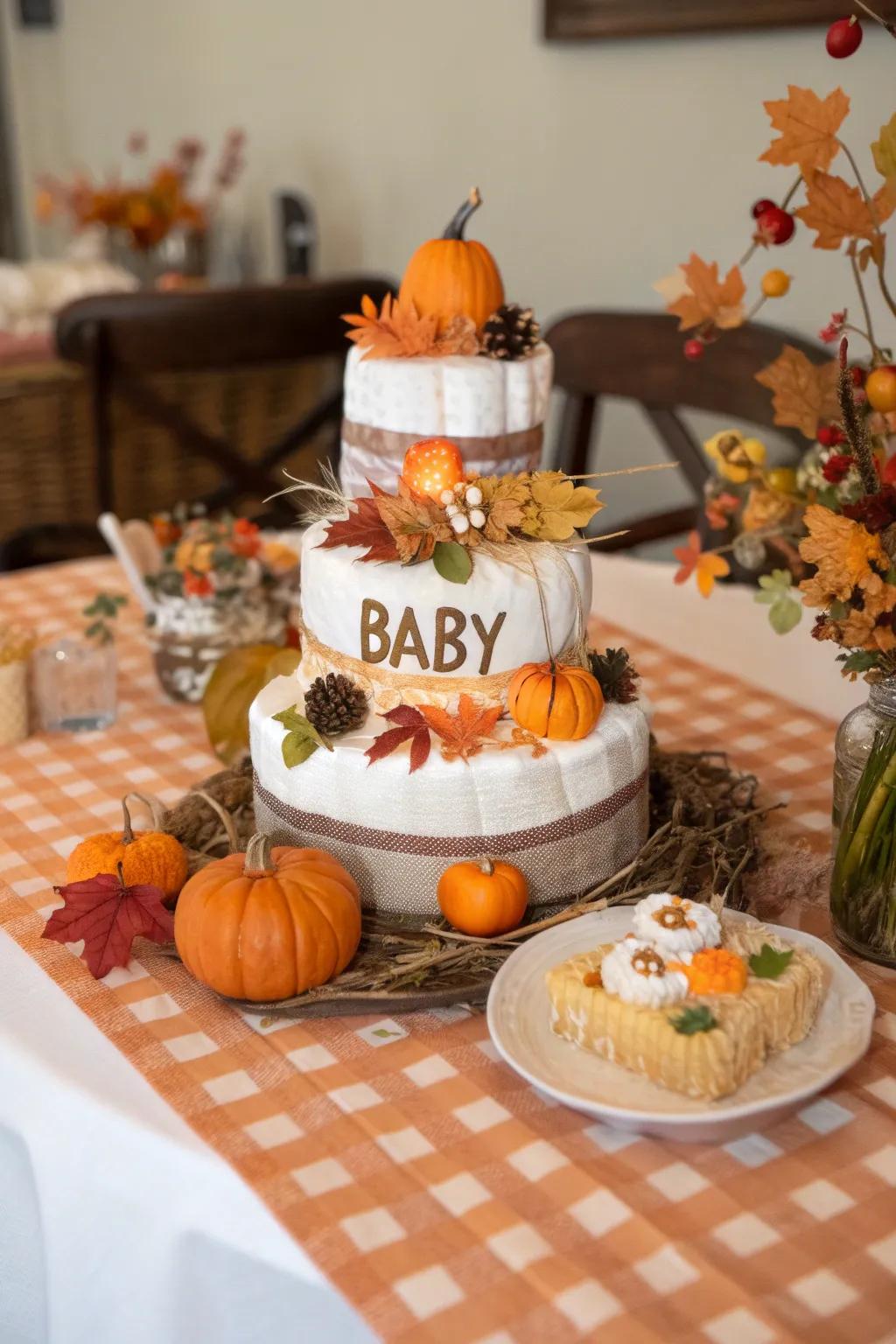 Bespoke gourd nappy cakes present a heartfelt enhancement to any shower.