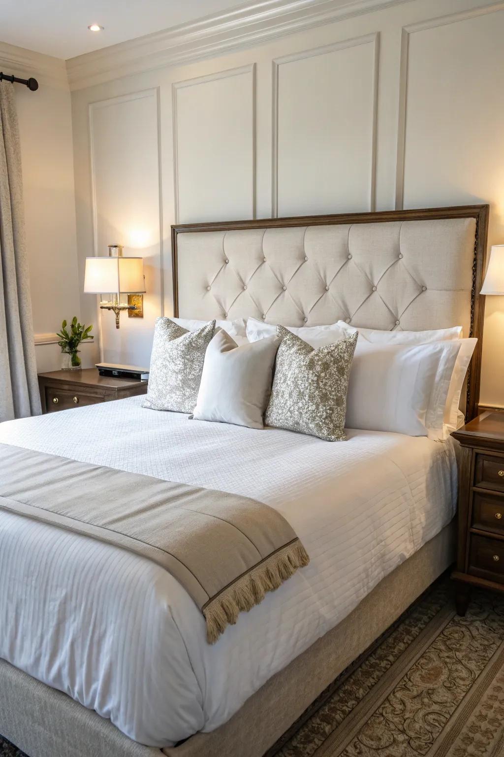 Minimalist pillow designs emphasize simplicity and elegance.