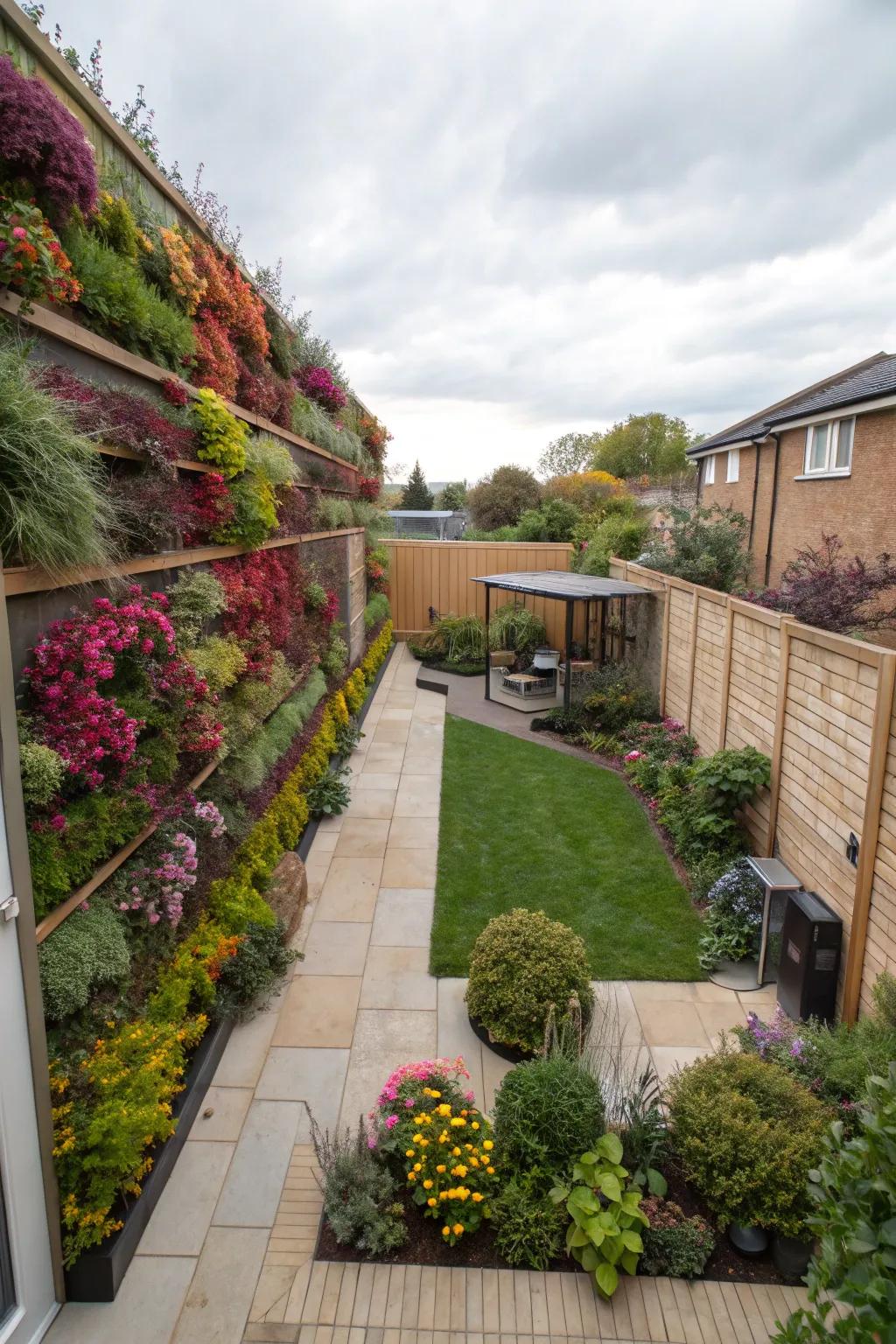 Living walls maximize your space and introduce lush beauty.