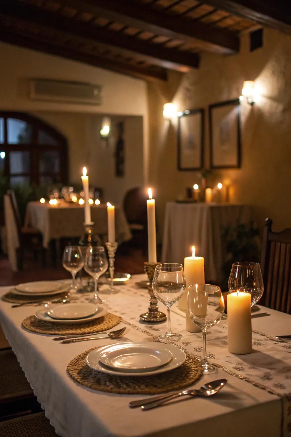 Illumination devices enhance warmth and atmosphere to the Easter table.