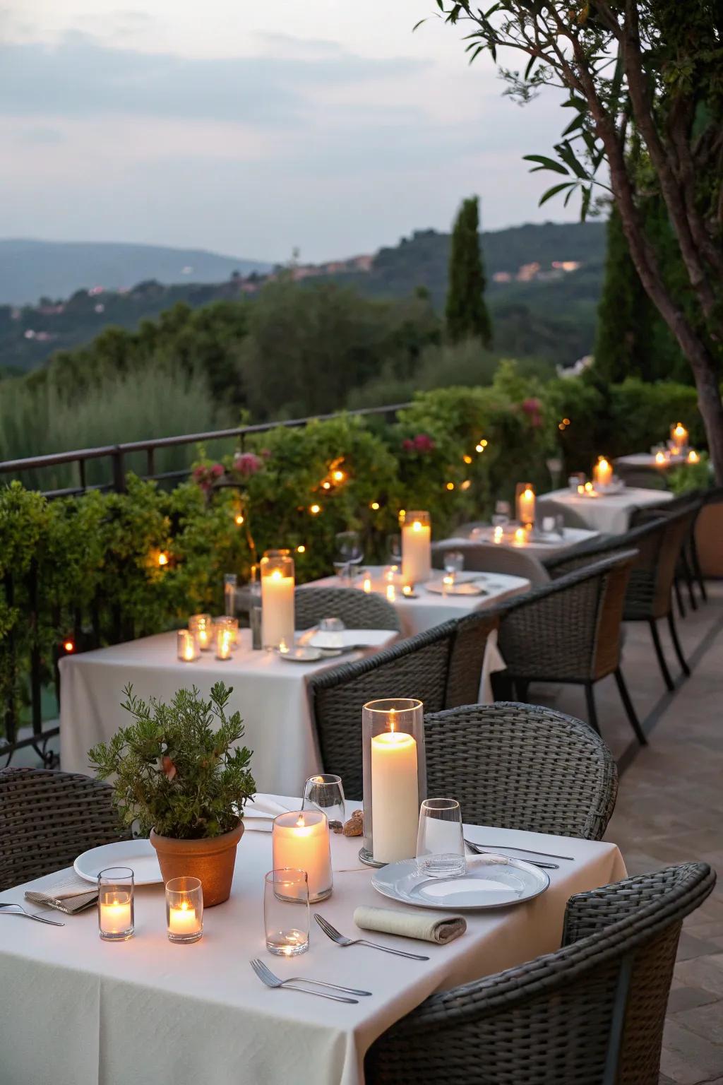 LED wax lights deliver a sentimental gleam without the worry.