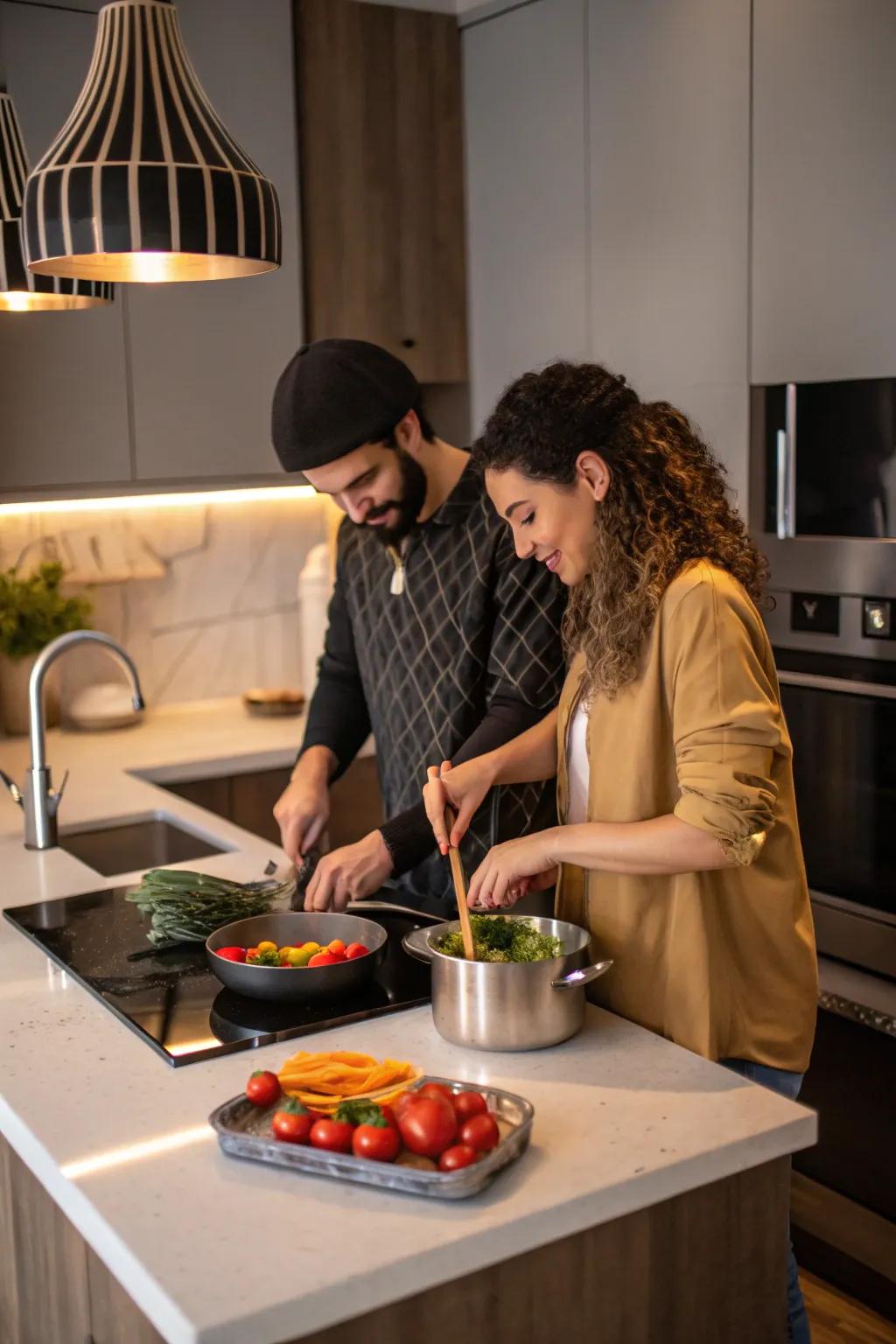Make delicious memories by preparing food together.