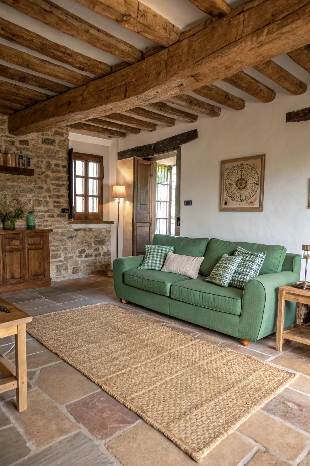 Fiber rugs carry an earthy texture ideal for free-spirited settings.