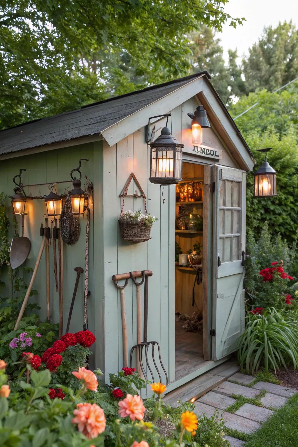 Vintage accents that add character and charm.