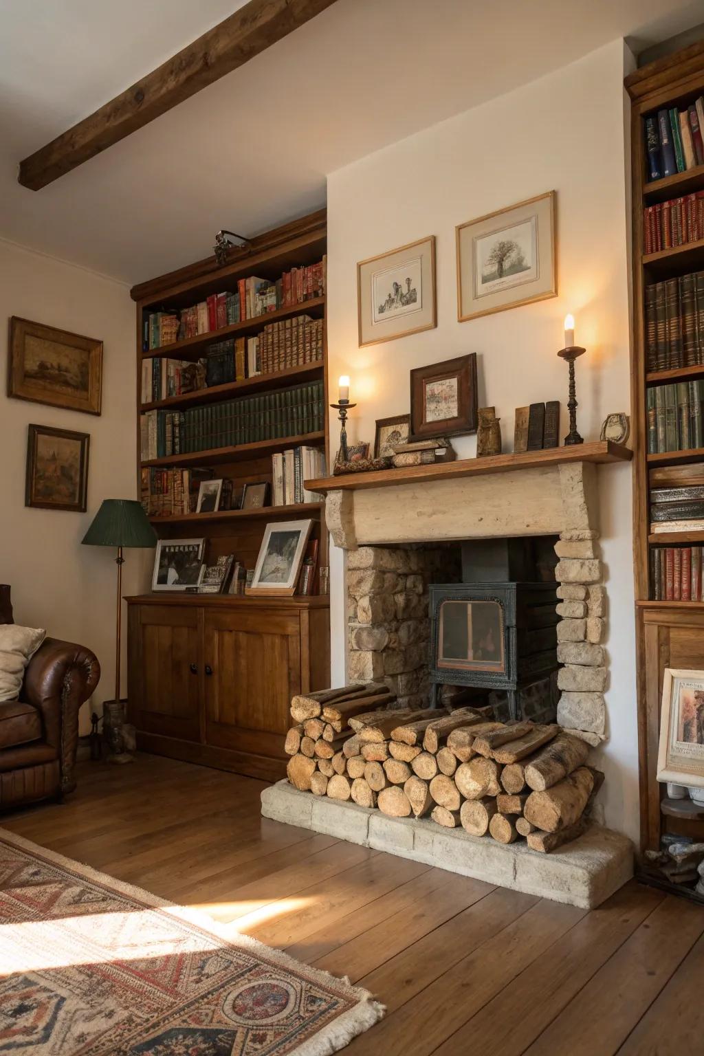 Vintage items bring nostalgic character to the shelves.
