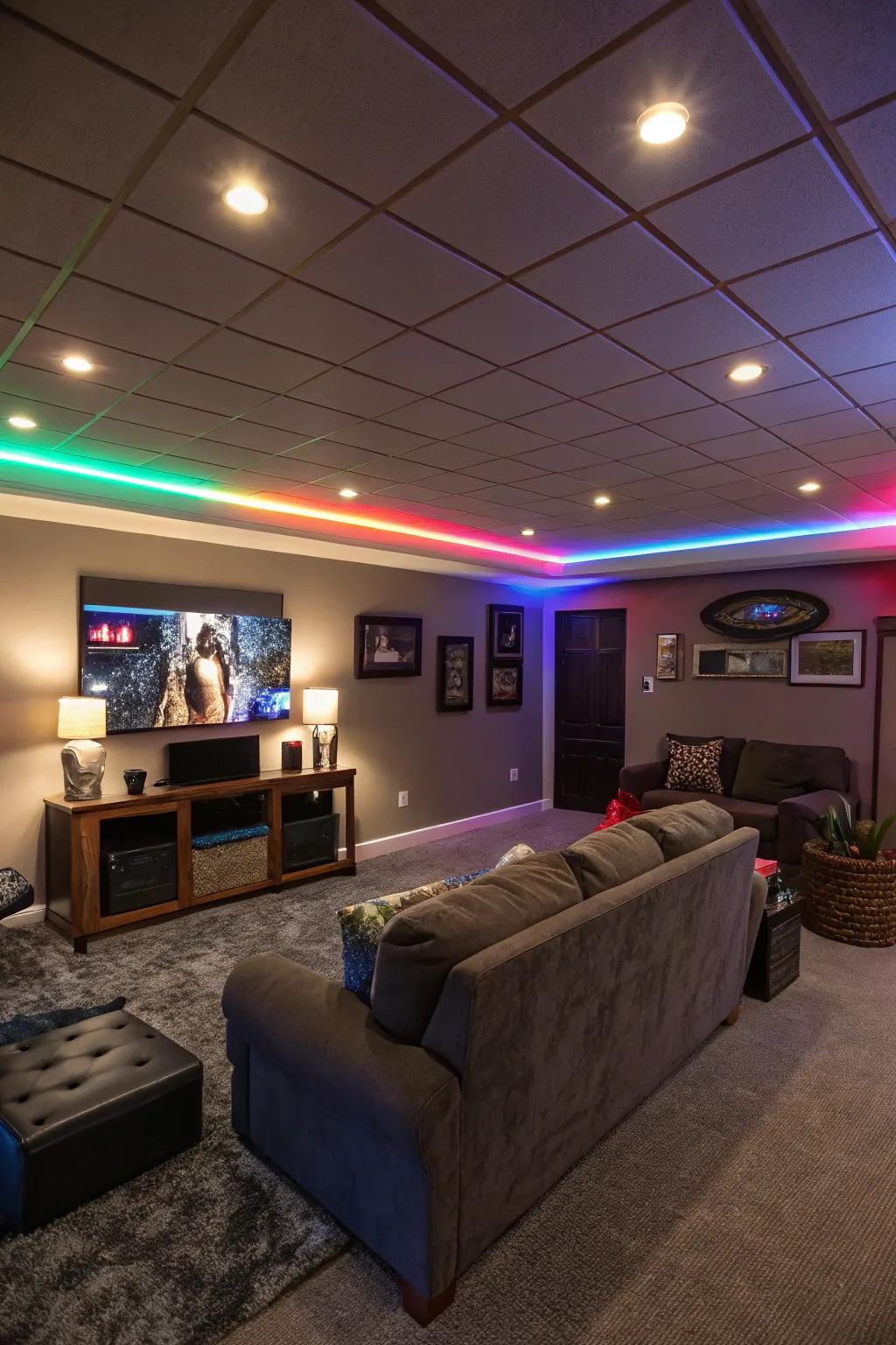 Creative lighting can set the perfect mood.