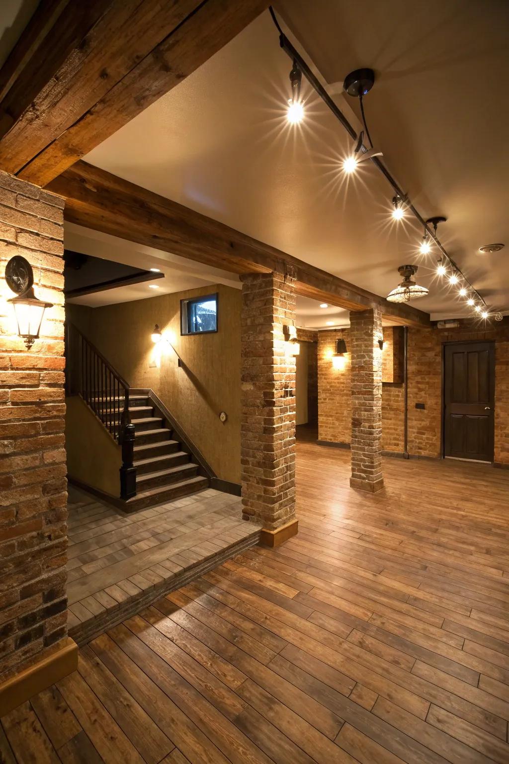 Ample lighting changes your basement into a welcoming retreat.