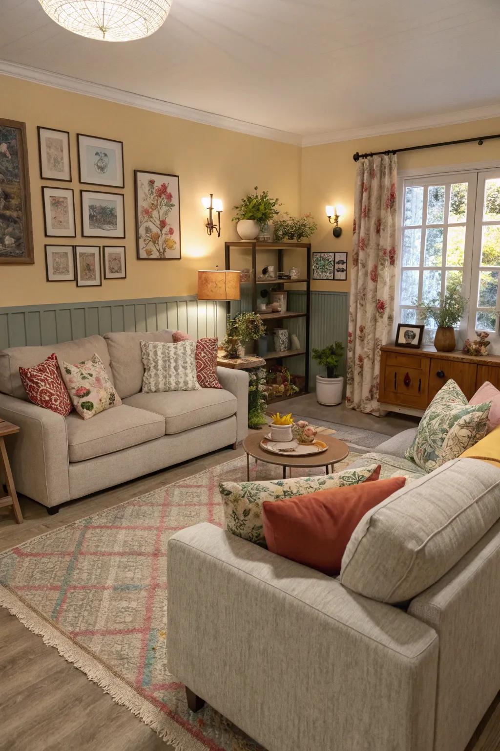 Design a family-oriented Sims 4 living room that addresses everyone's needs.