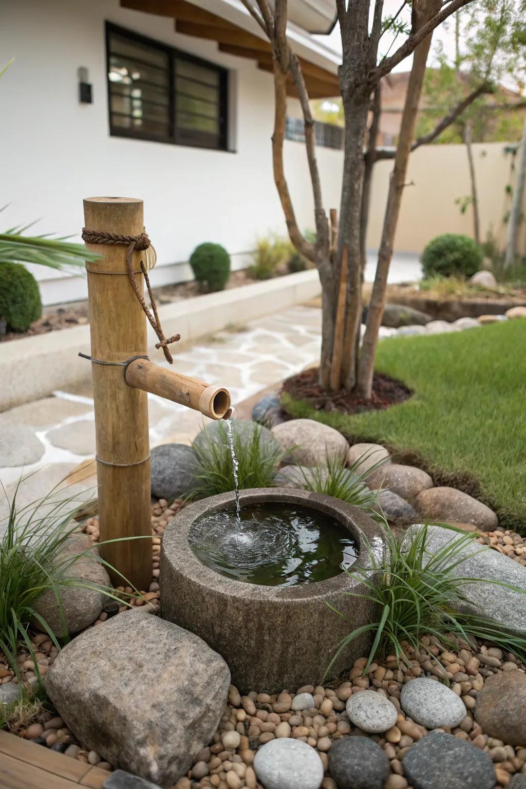 A reed spring adds a Zen-like, reflective touch.