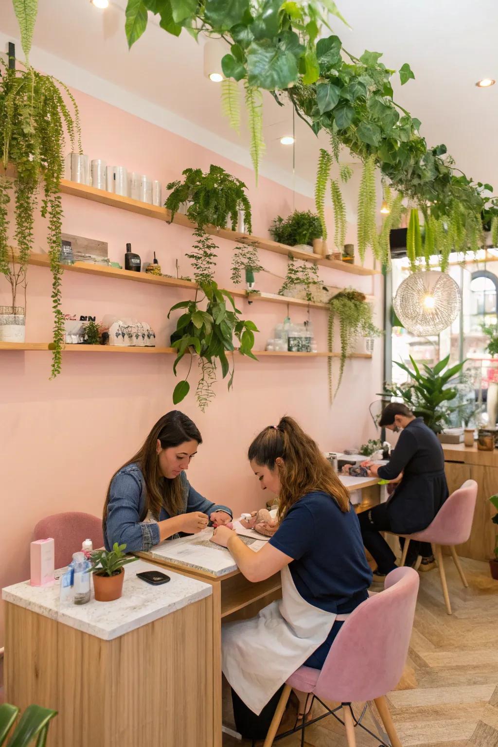 Greenery introduces vitality and freshness to your area.