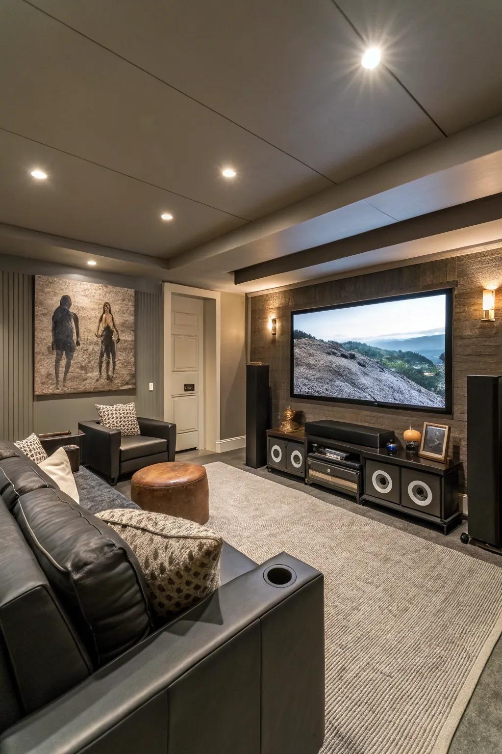 Surround audio immerses you in the film.