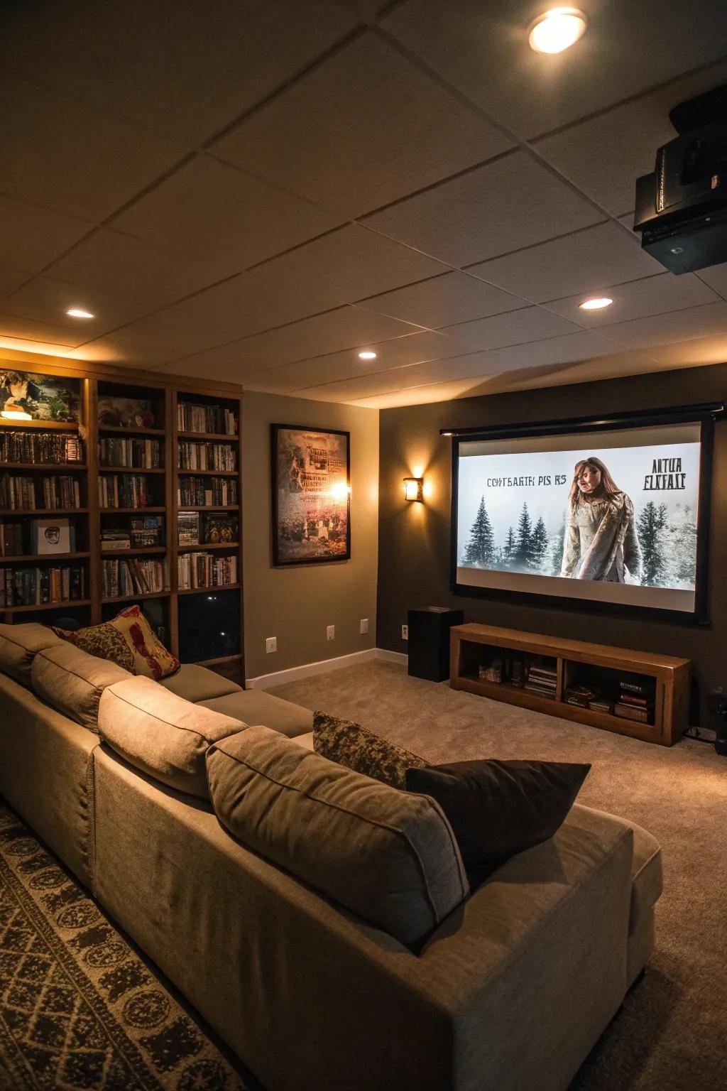 With dimmable lights, create the ideal ambiance for movie evenings.