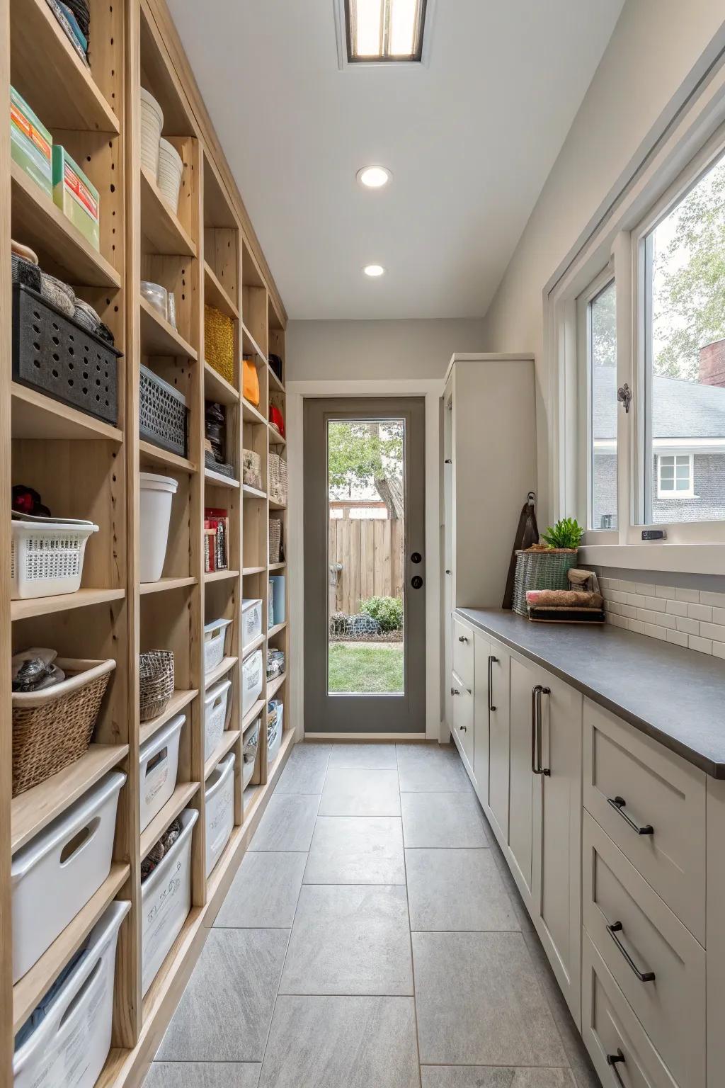 Smart storage ensures clutter is controlled in smaller homes.