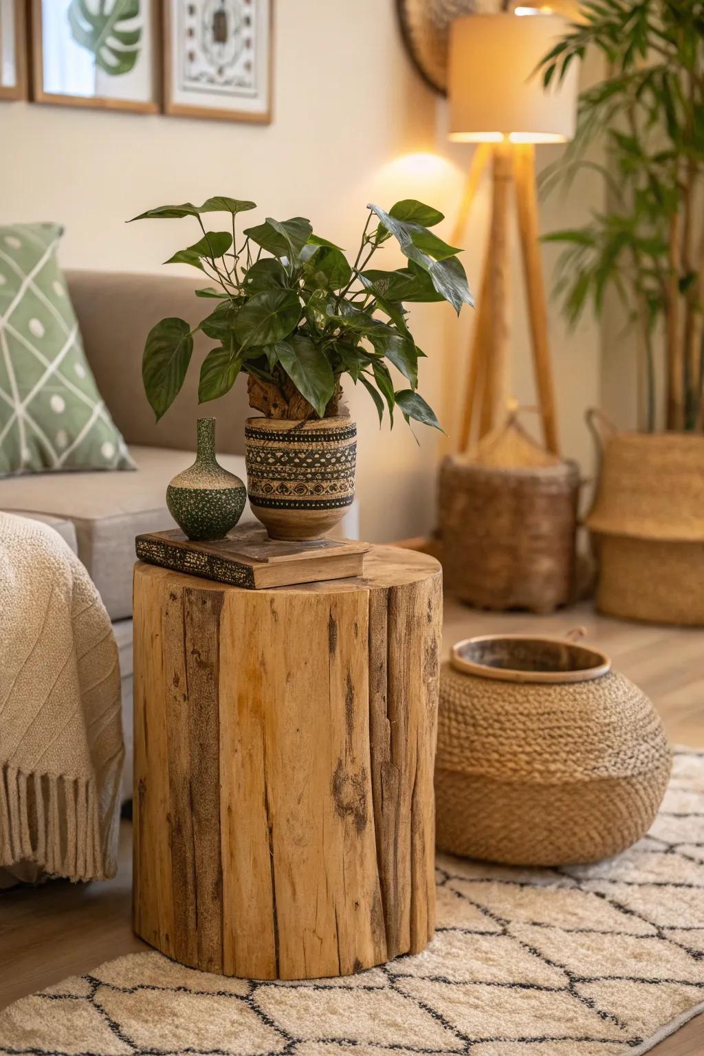 Natural textures bring a cozy, organic vibe indoors.