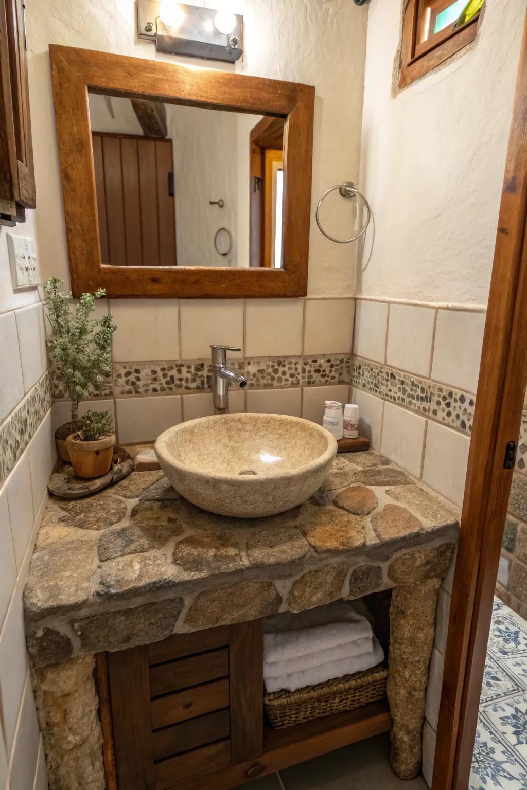 Natural ingredients give an authentic feel.