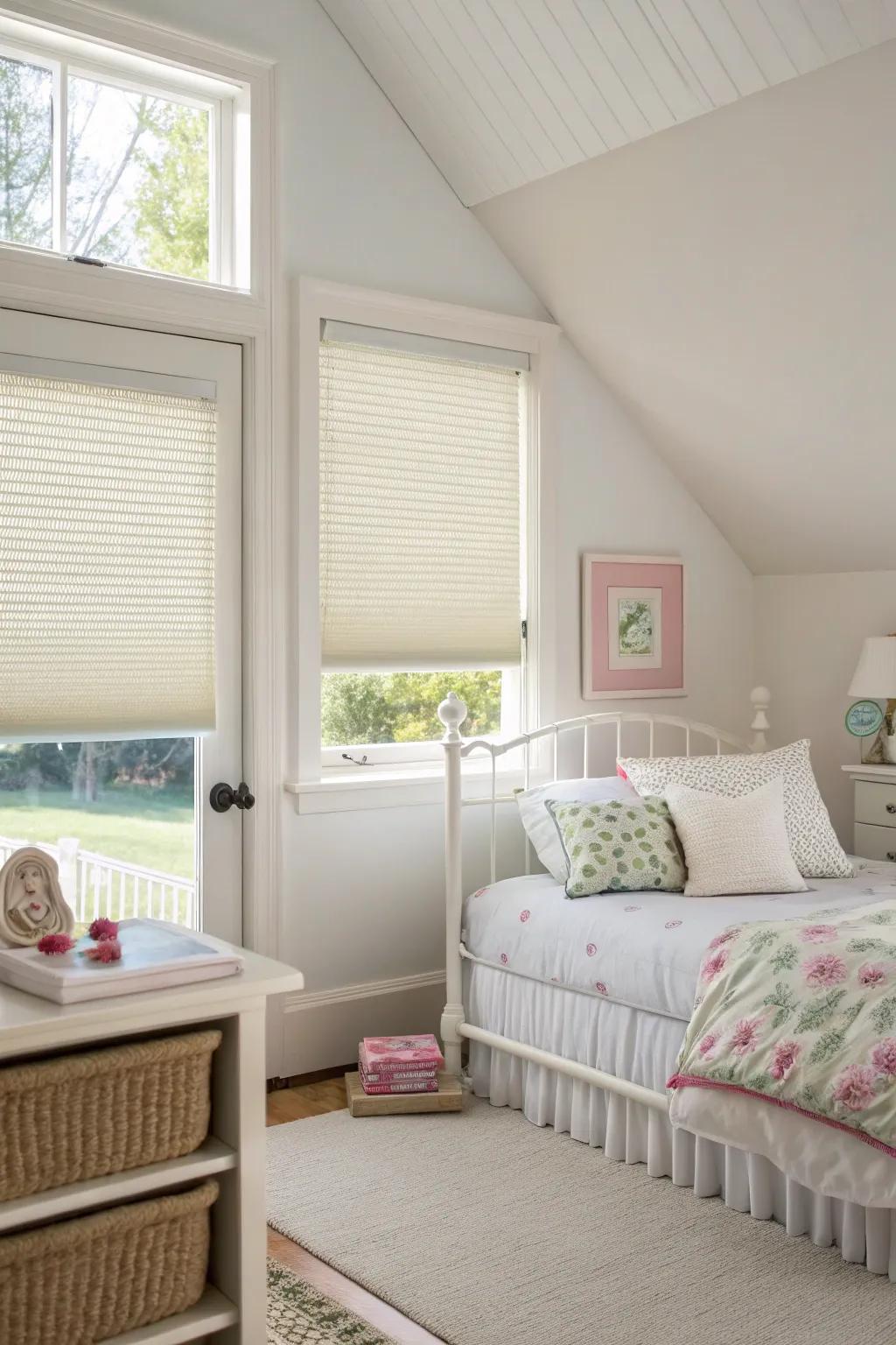 Honeycomb-structured solutions provide light regulation and energy conservation.