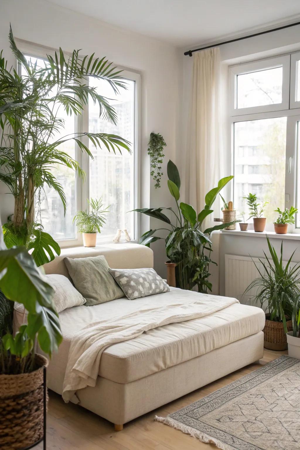 Flora enlivens and rejuvenates your area.