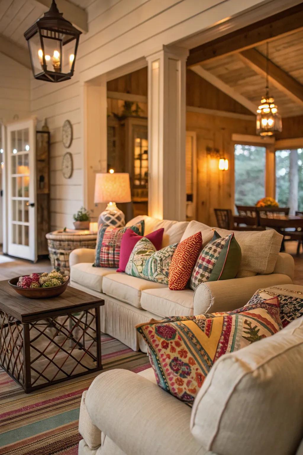 A restful lounge area ideal for unwinding in a Southern home.