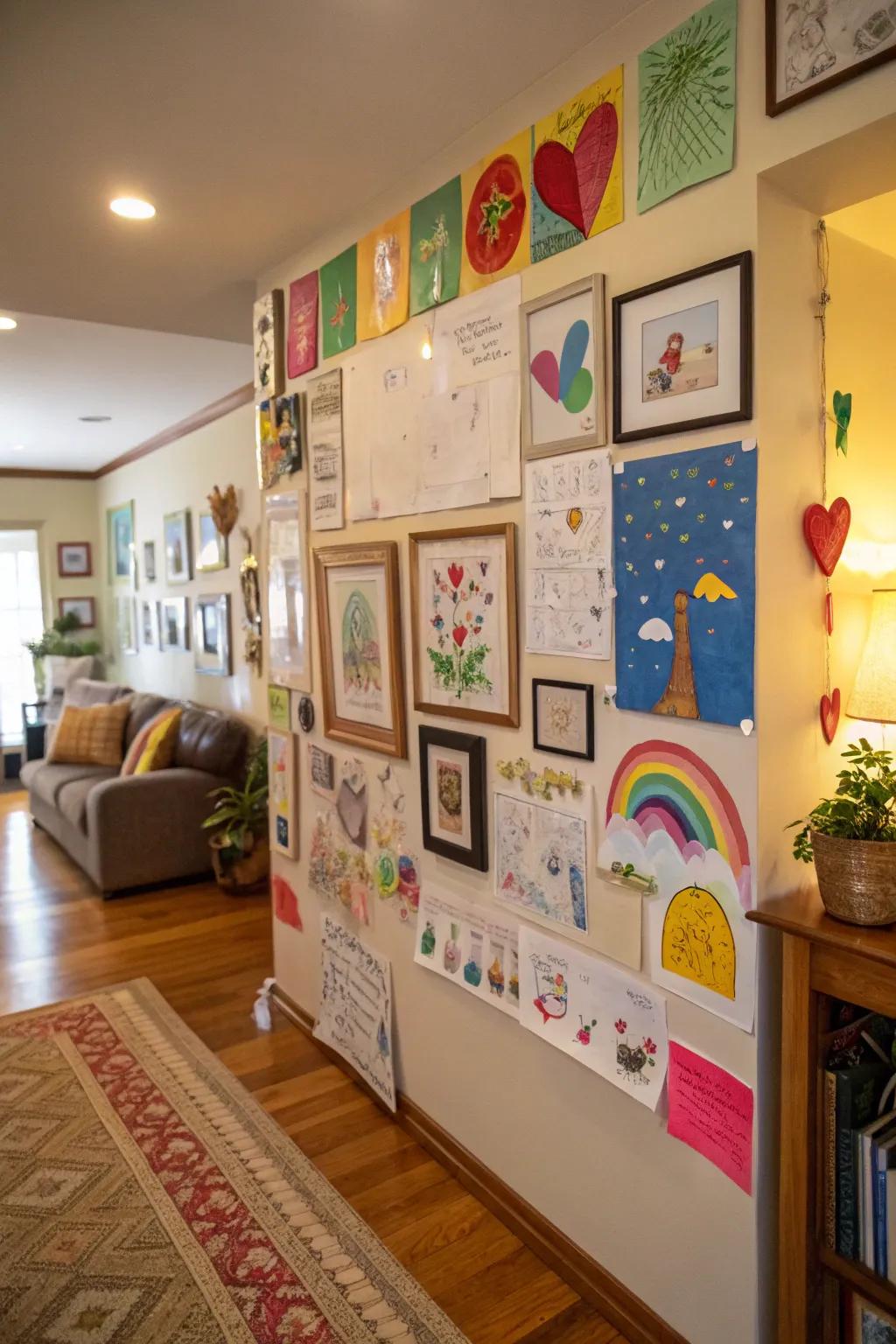 Let your children make their mark with a family gallery.